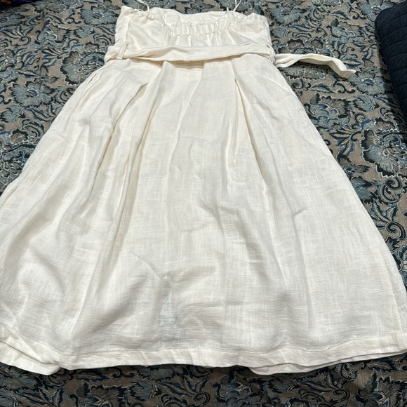 Boston proper off white strapless dress size M - Picture 5 of 6